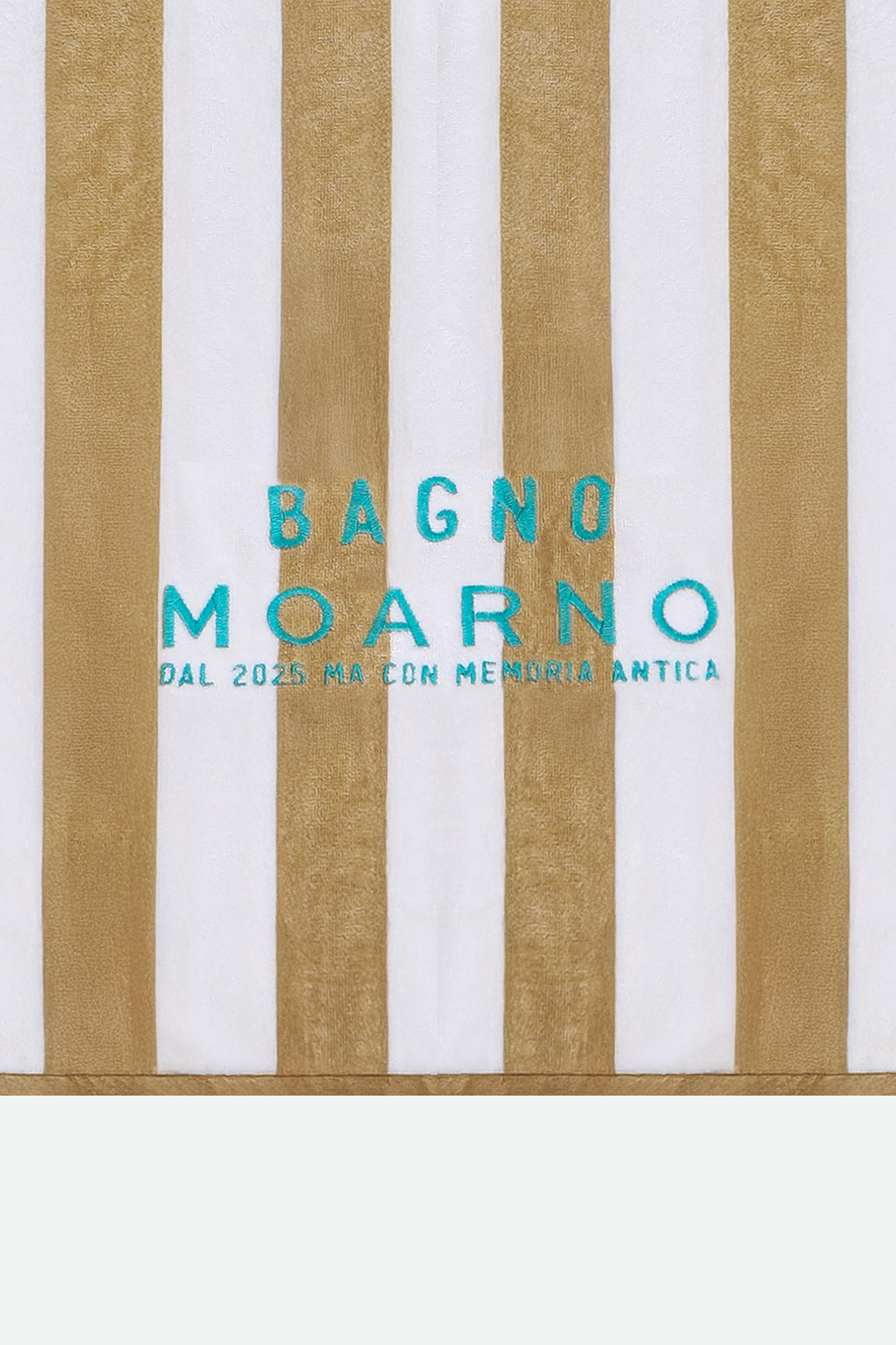 TELO DA SPIAGGIA TORTORA IN JACQUARD VELOUR DI COTONE