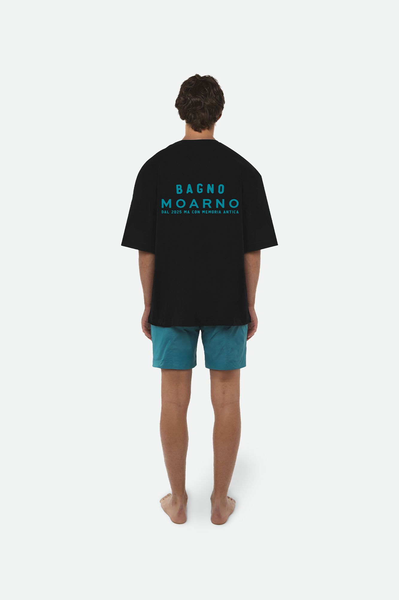 T-SHIRT NERA IN JERSEY DI COTONE