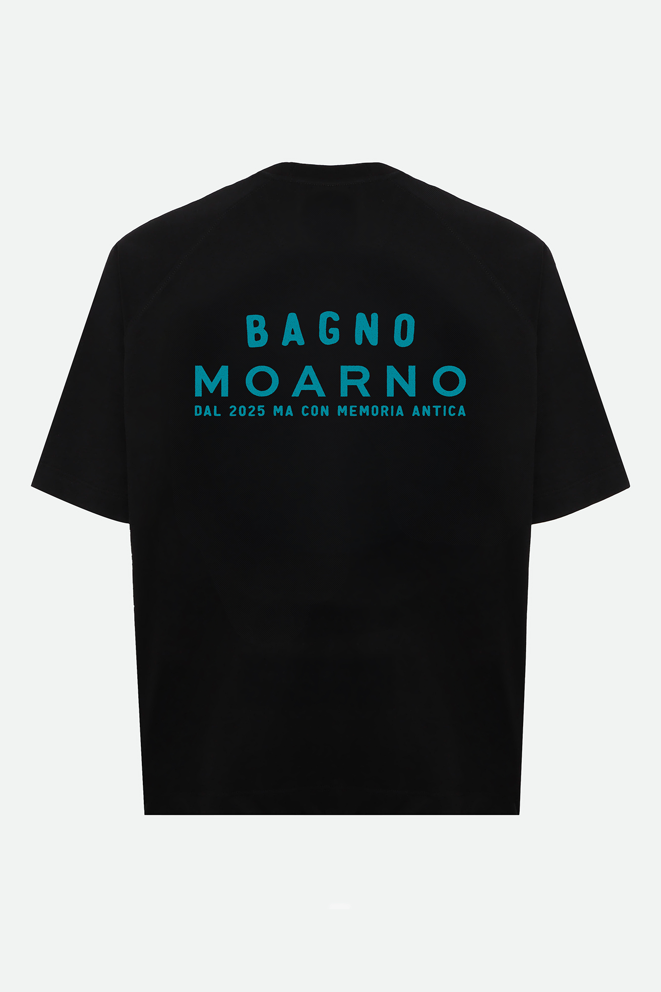 T-SHIRT NERA IN JERSEY DI COTONE