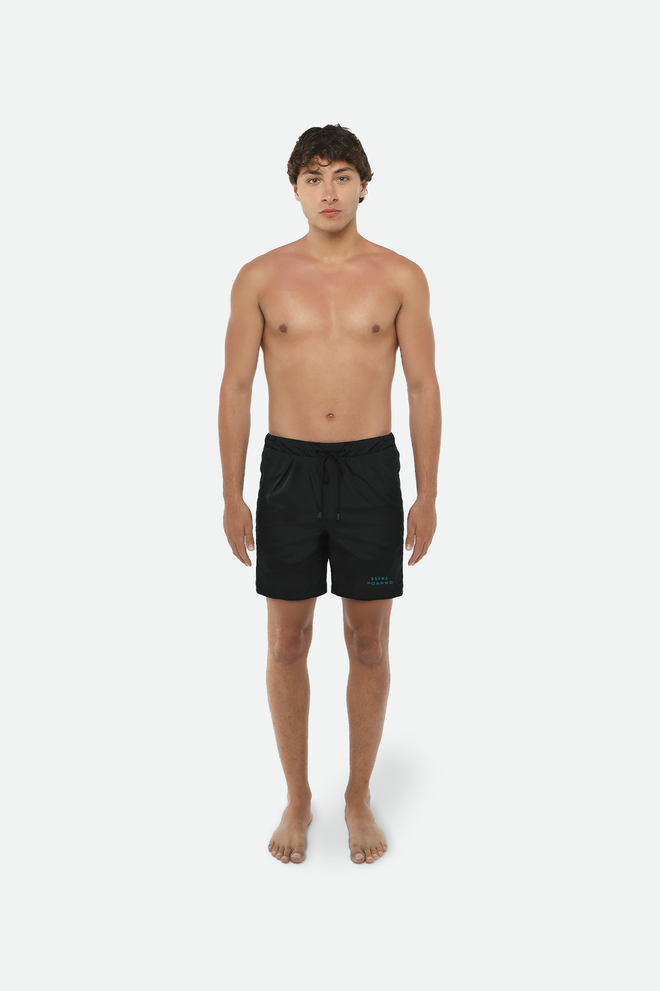 COSTUME DA BAGNO NERO IN TELA DI NYLON