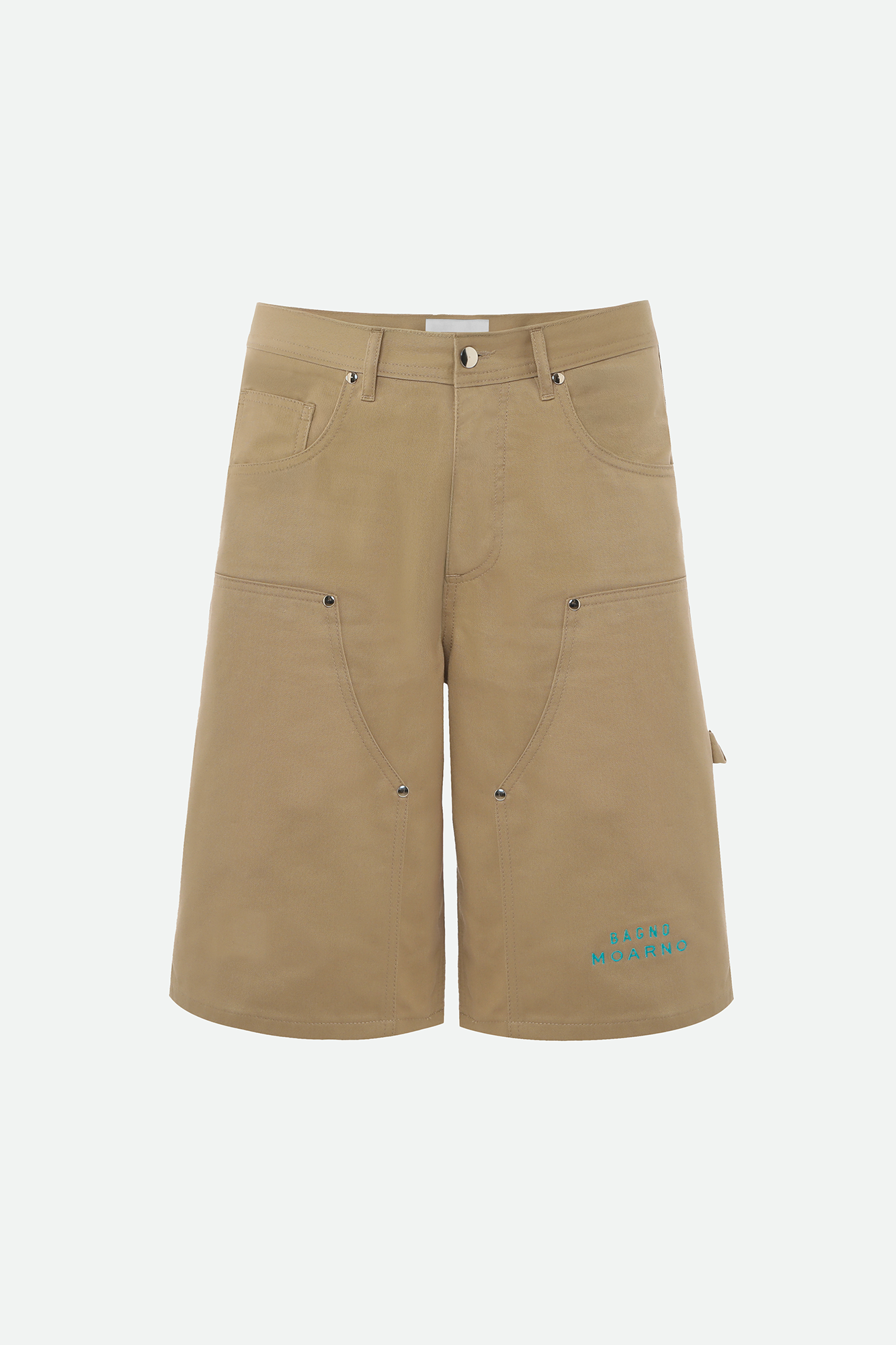 BERMUDA IN DRILL DI COTONE CON TASCHE CARGO