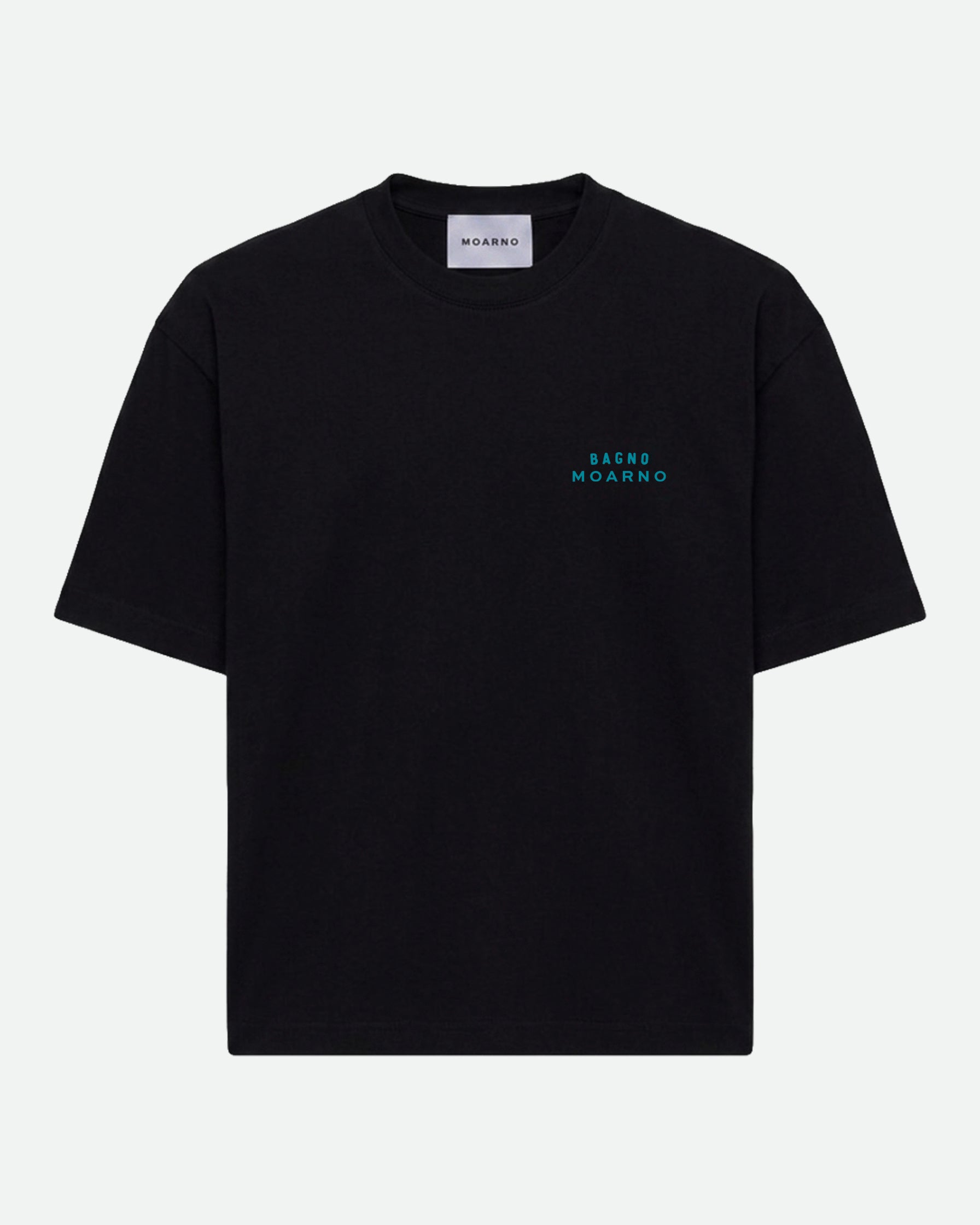 T-SHIRT NERA IN JERSEY DI COTONE