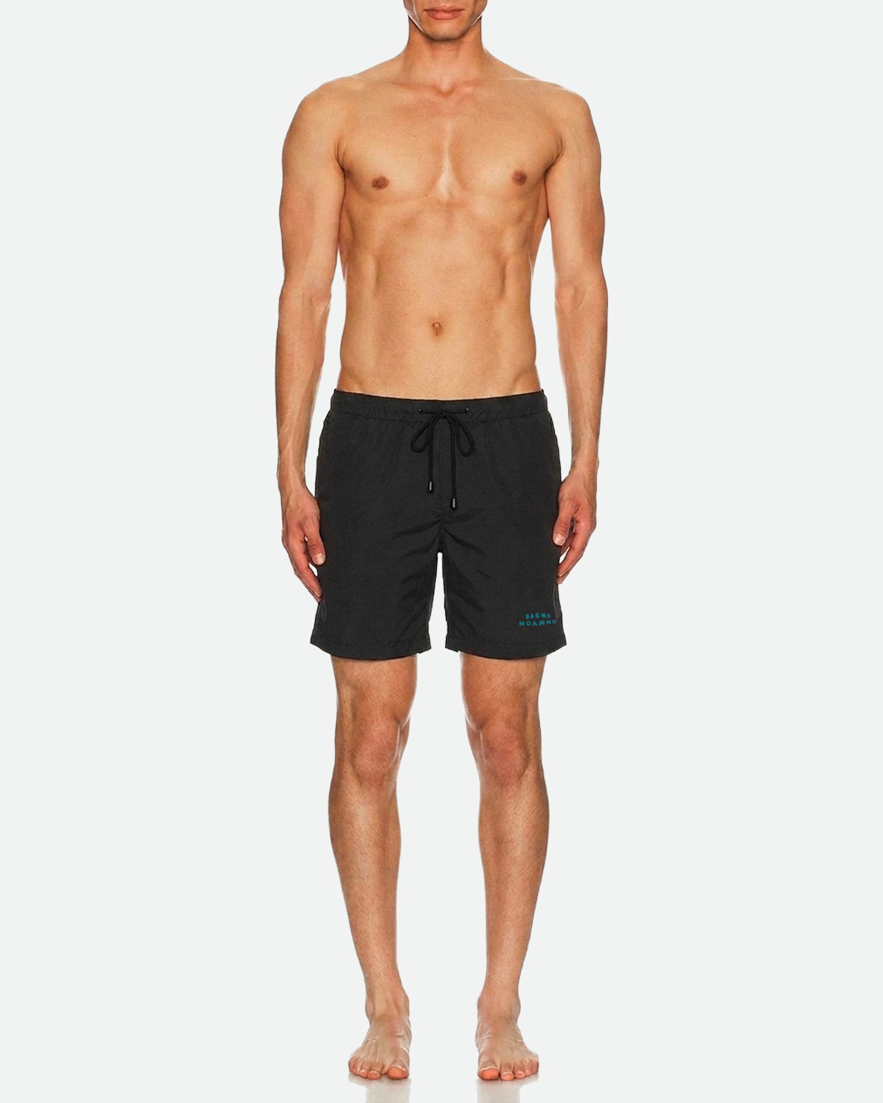 COSTUME DA BAGNO NERO IN TELA DI NYLON