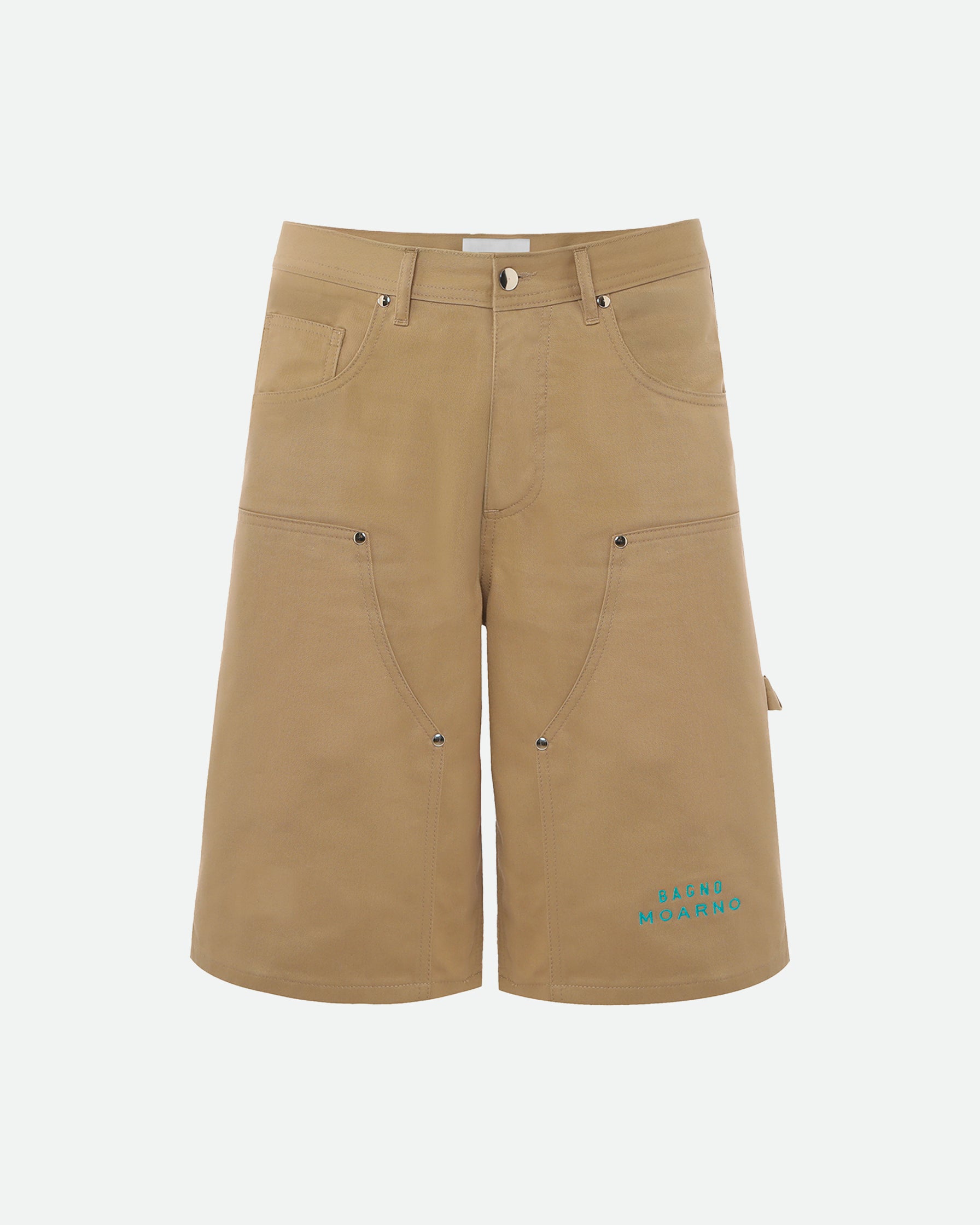BERMUDA IN DRILL DI COTONE CON TASCHE CARGO