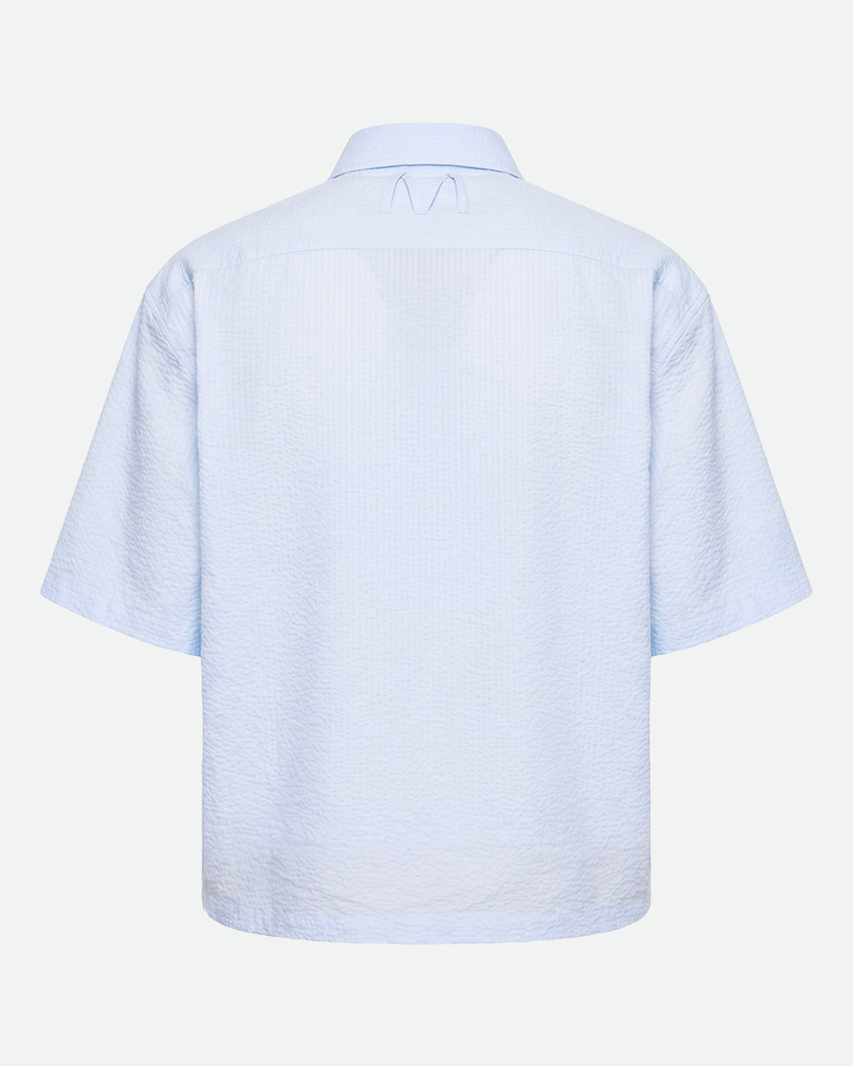 SHORT-SLEEVED COTTON SEERSUCKER SHIRT