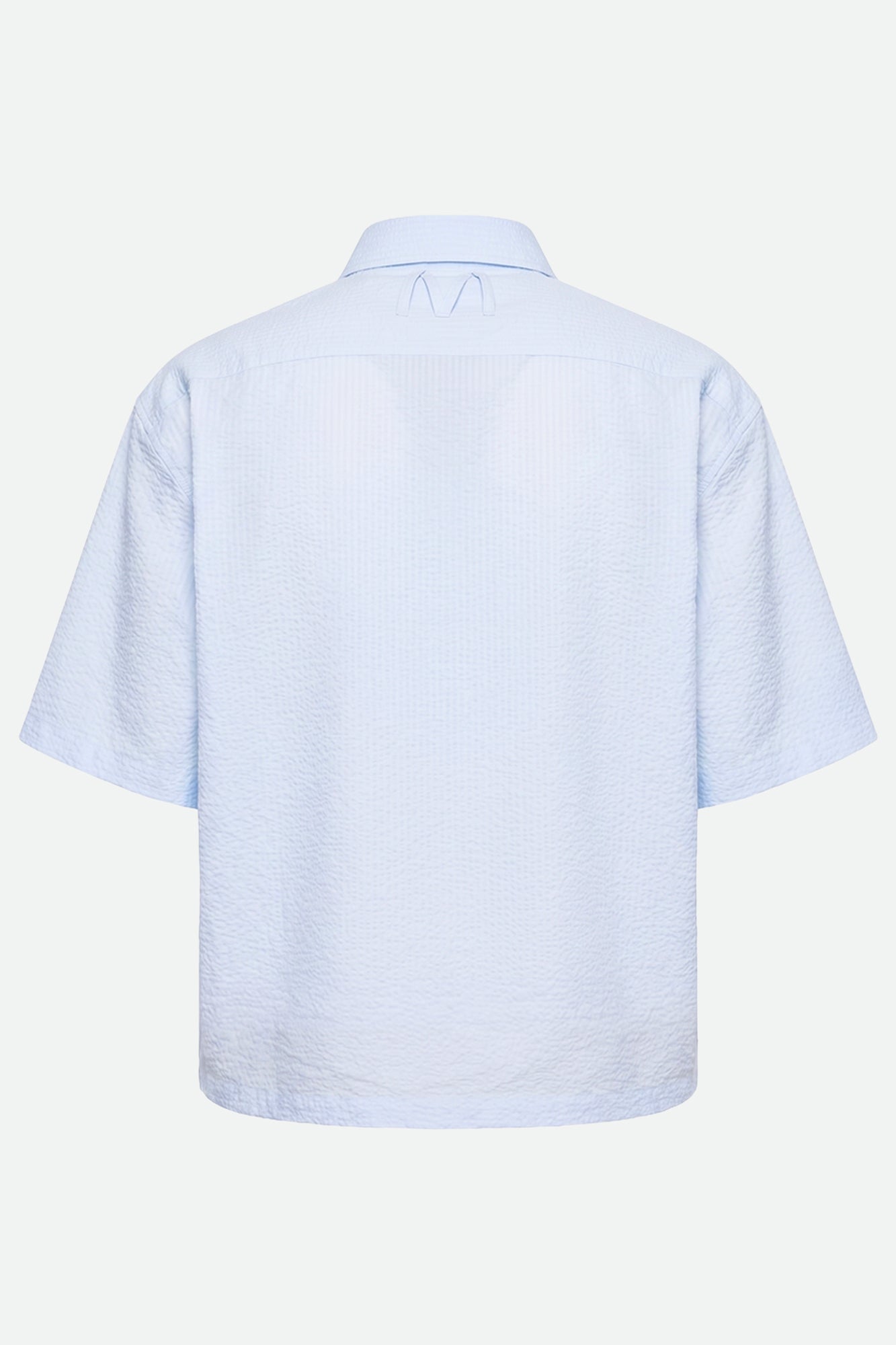 CAMICIA MANICHE CORTE IN SEERSUCKER DI COTONE